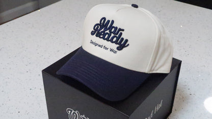 Navy Blue & Cream Dad Hat
